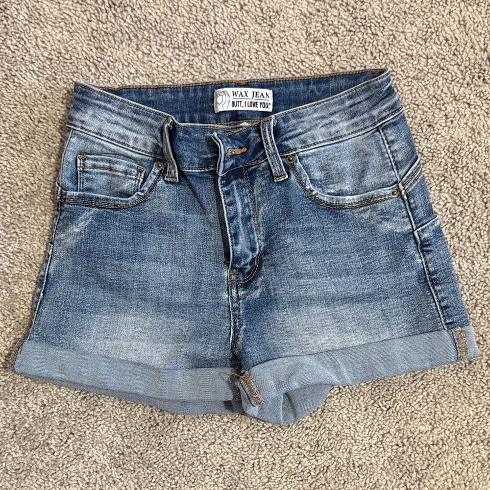 Wax Jean Women's Classic Blue Jean Shorts